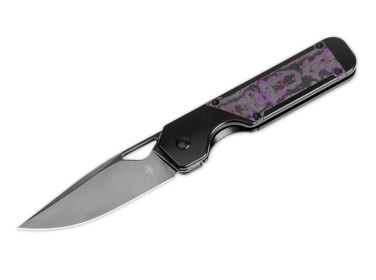 Kizer Militaw Titanium Fatcarbon Purple Haze