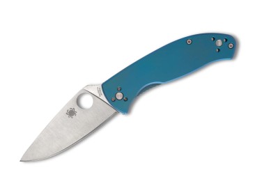 Spyderco Tenacious R.I.L. Blue Titanium PlainEdge